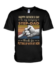 T-SHIRT - TO MY DAD - HAPPY FATHER'S DAY V-Neck T-Shirt tile
