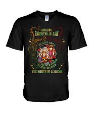 DAUGHTER-IN-LAW - HIPPIE - THE SOUL THE HEART V-Neck T-Shirt tile