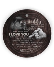 Christmas - I Can Hear You Say You love Me Circle ornament - single (wood) thumbnail