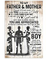 SON TO FATHER AND MOTHER 16x24 Poster front