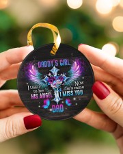Angel - Christmas Circle ornament - single (porcelain) aos-circle-ornament-single-porcelain-lifestyles-08