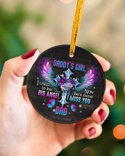 Angel - Christmas Circle ornament - single (porcelain) aos-circle-ornament-single-porcelain-lifestyles-09
