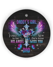 Angel - Christmas Circle Ornament (Wood tile
