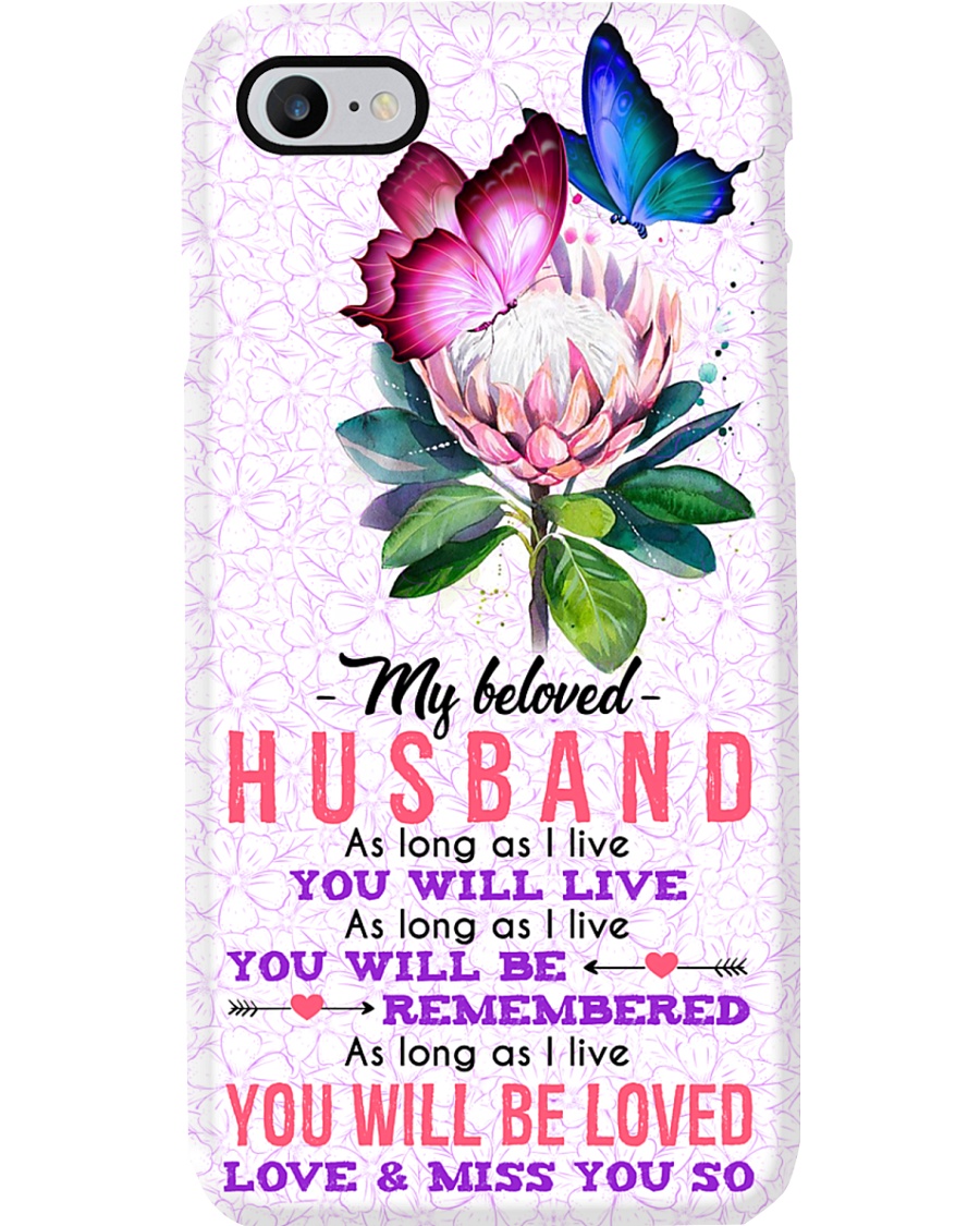 MY ANGEL HUSBAND - BUTTERFLY - MISS YOU Phone Case