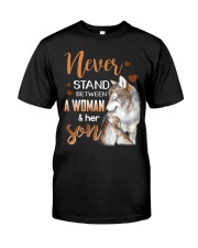 NEVER STAND - WOLF - WOMAN AND HER SON Classic T-Shirt front
