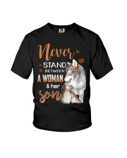 NEVER STAND - WOLF - WOMAN AND HER SON Youth T-Shirt thumbnail