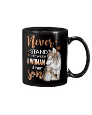 NEVER STAND - WOLF - WOMAN AND HER SON Mug thumbnail