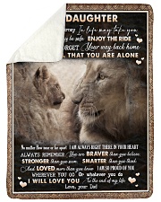 To Daughter - Lion - Wherever Your Journey Large Sherpa Fleece Blanket - 60" x 80" thumbnail