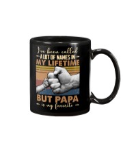 TO DAD AND GRANDPA - PAPA IS MY FAVORITE Mug tile