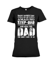 Step dad Premium Fit Ladies Tee tile