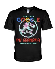 To Grandchild - I Don't Need Google - T-Shirt V-Neck T-Shirt tile