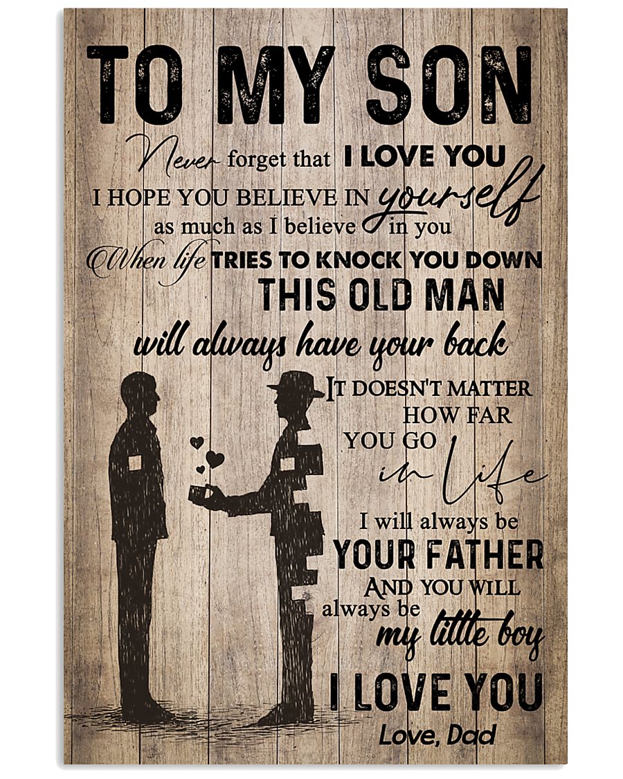 DAD TO SON 16x24 Poster