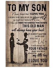 DAD TO SON 16x24 Poster front