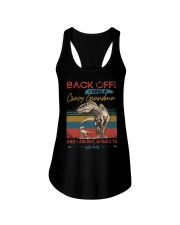 GRANDMA TO GRANDSON - BACK OFF - USE HER Ladies Flowy Tank thumbnail
