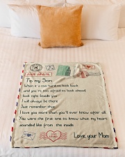 Gift For Son - Fleece Blanket Small Fleece Blanket - 30" x 40" aos-coral-fleece-blanket-30x40-lifestyle-front-04