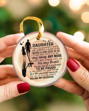 To My daughter - I Closed My Eyes For Circle ornament - single (porcelain) aos-circle-ornament-single-porcelain-lifestyles-08
