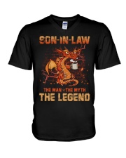 Son-in-law - Dragon - The Man The Myth The Legend V-Neck T-Shirt tile