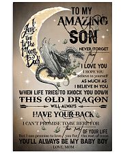 MOM TO SON - DRAGON MOON - BABY BOY 16x24 Poster front