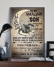 MOM TO SON - DRAGON MOON - BABY BOY 16x24 Poster lifestyle-poster-2