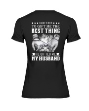 I asked God To Gift me the Best Thing Ever Premium Fit Ladies Tee tile