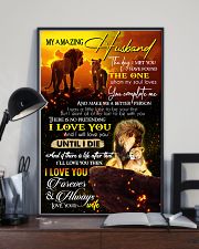 TO MY HUSBAND - LION - I LOVE YOU 16x24 Poster lifestyle-poster-2