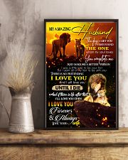 TO MY HUSBAND - LION - I LOVE YOU 16x24 Poster lifestyle-poster-3