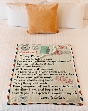 Gifts for Mom - Fleece Blanket Small Fleece Blanket - 30" x 40" aos-coral-fleece-blanket-30x40-lifestyle-front-04