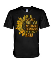 In a world full of normal grandmas Be a crazy nana V-Neck T-Shirt thumbnail