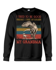 TO GRANDSON - T REX - TAKE AFTER Crewneck Sweatshirt thumbnail