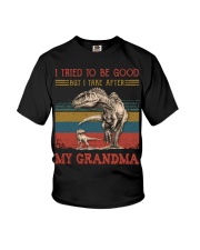 TO GRANDSON - T REX - TAKE AFTER Youth T-Shirt front