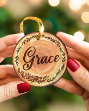 Christmas - Hope Love Blessed - Quote Set Circle ornament - single (porcelain) aos-circle-ornament-single-porcelain-lifestyles-08
