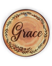 Christmas - Hope Love Blessed - Quote Set Circle Ornament (Wood tile