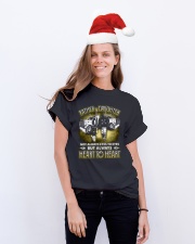 Trucker - Father And Daughter Not Always Eyes Classic T-Shirt lifestyle-holiday-crewneck-front-1