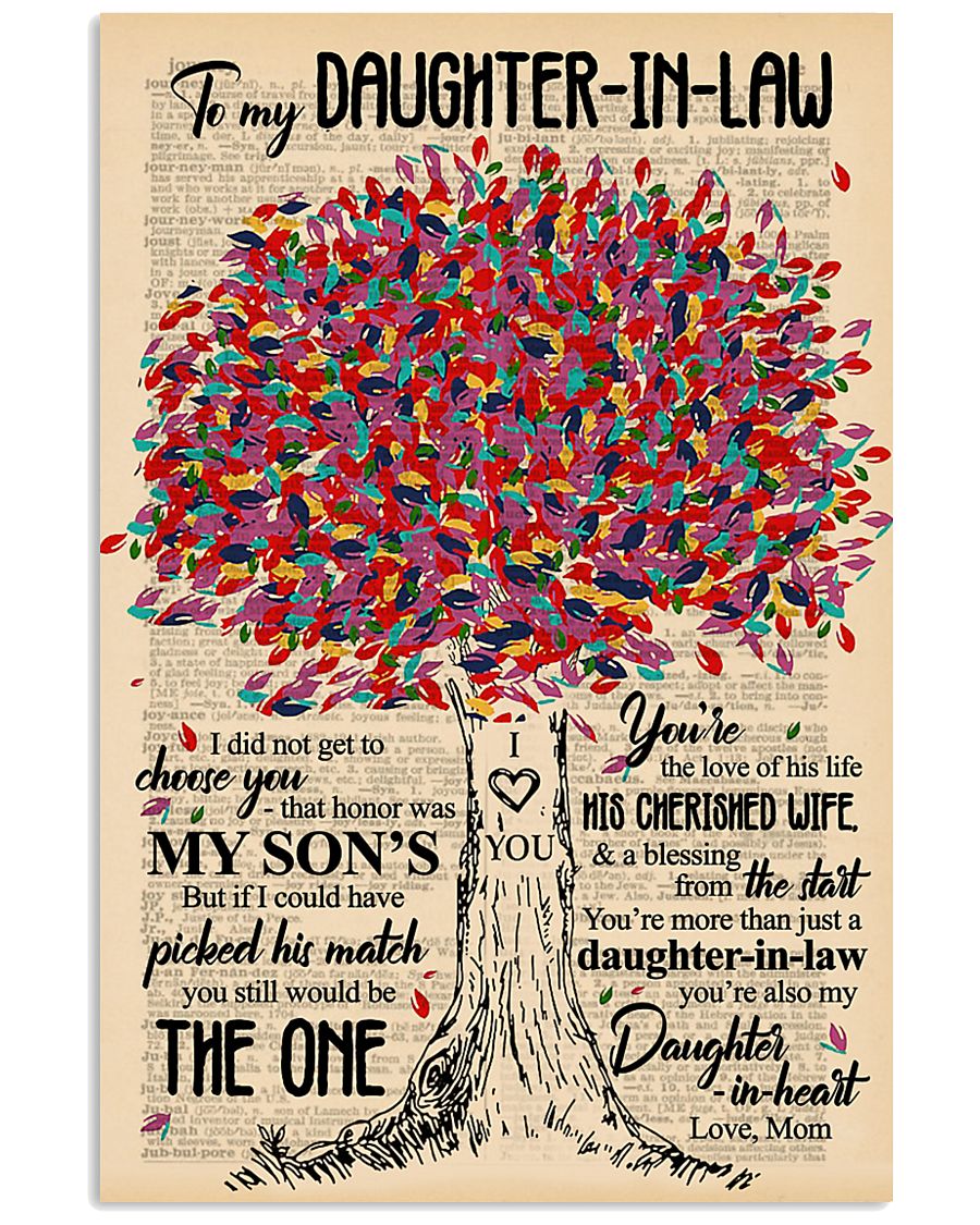 TO MY DAUGHTER-IN-LAW - TREE ART - THE ONE 16x24 Poster