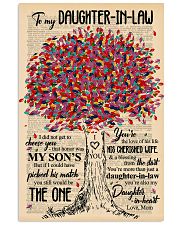 TO MY DAUGHTER-IN-LAW - TREE ART - THE ONE 16x24 Poster front