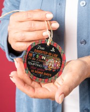 Dear Daughter-in-law - Hippie - Circus Circle ornament - single (porcelain) aos-circle-ornament-single-porcelain-lifestyles-01