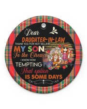 Dear Daughter-in-law - Hippie - Circus Circle ornament - single (porcelain) front