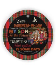 Dear Daughter-in-law - Hippie - Circus Circle ornament - single (wood) thumbnail