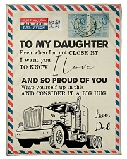 Trucker - I'm Not Close by - Fleece Blanket Small Fleece Blanket - 30" x 40" front