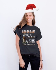 Son-in-law The man The myth The legend Classic T-Shirt lifestyle-holiday-crewneck-front-1