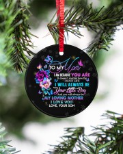 To My Mom - Circle Ornament Circle ornament - single (porcelain) aos-circle-ornament-single-porcelain-lifestyles-07