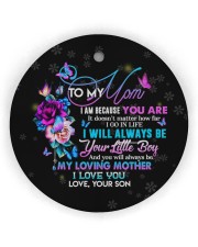 To My Mom - Circle Ornament Circle ornament - single (wood) thumbnail