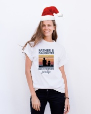T-SHIRT - DAUGHTER AND DAD - VINTAGE Classic T-Shirt lifestyle-holiday-crewneck-front-1