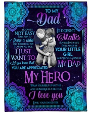 To my Dad - Fleece Blanket Large Fleece Blanket - 60" x 80" front