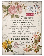 To My Mom - There Are No Words Good Enough Fleece Blanket tile