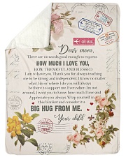 To My Mom - There Are No Words Good Enough Large Sherpa Fleece Blanket - 60" x 80" thumbnail