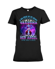 Angel - Grandma - A Big Piece Of My Heart Lives Premium Fit Ladies Tee tile
