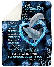 To My Daughter - Dolphin - If There Is A Tomorrow Sherpa Fleece Blanket tile
