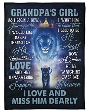 Angel Grandpa - He Is Watching Over Me In Heaven Small Fleece Blanket - 30" x 40" front
