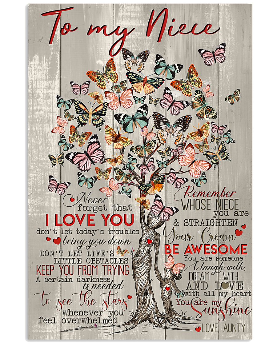 TO MY NIECE 16x24 Poster